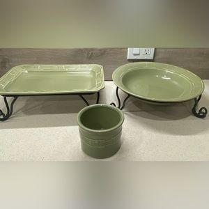 Longaberger Pottery set